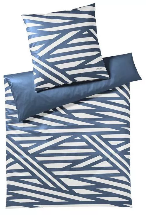 POSTELJINA SA DVA LICA Cross 140/200 cm makosaten plava, siva