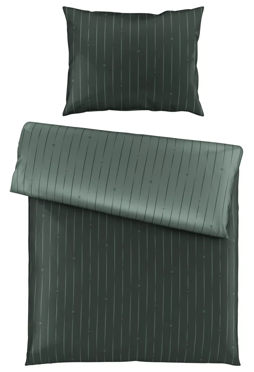 POSTELJINA SA DVA LICA STRIPES DK 140/200 cm saten zelena