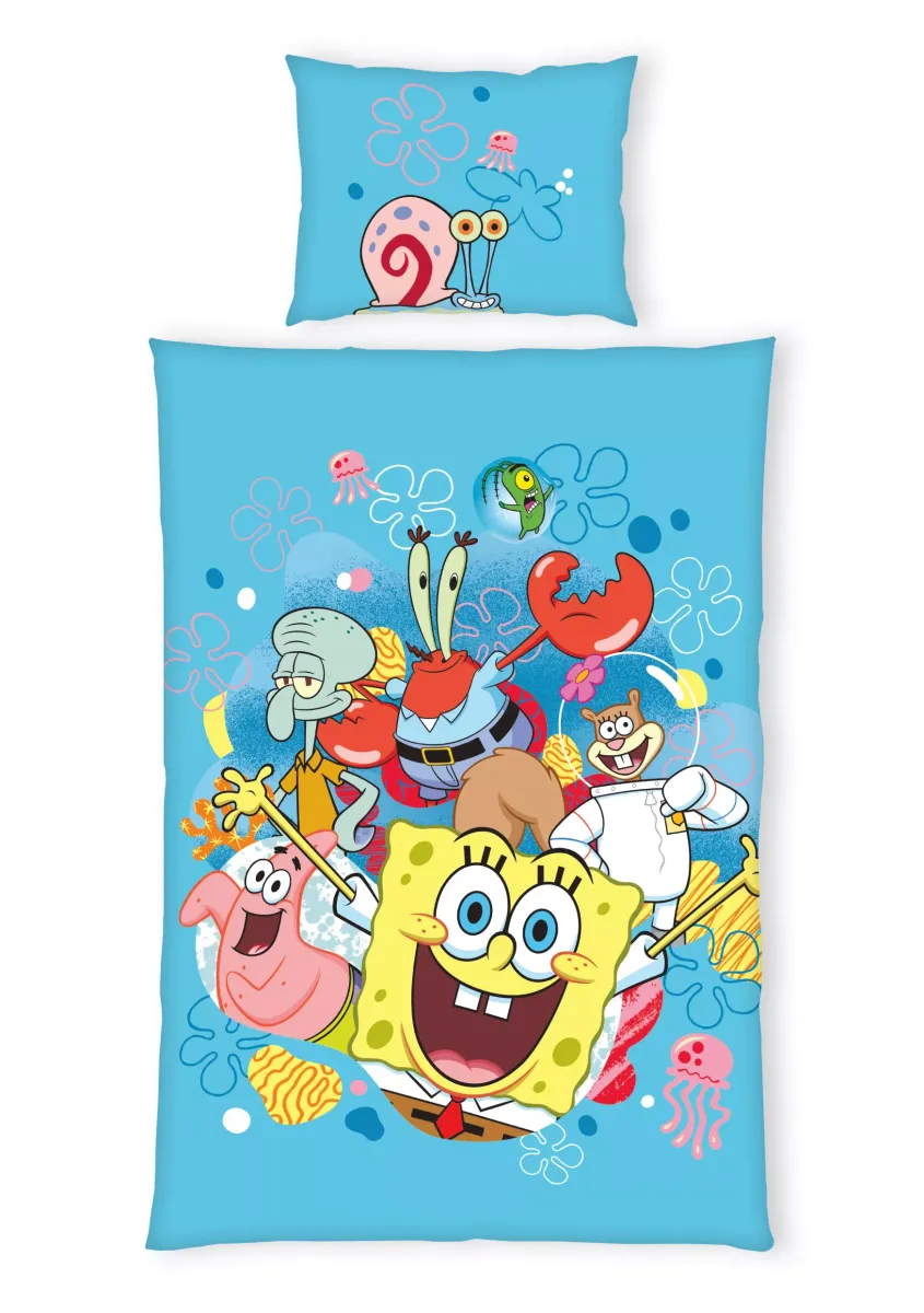 POSTELJINA Spongebob Bettwäsche 60/80 cm renforcé tkanina