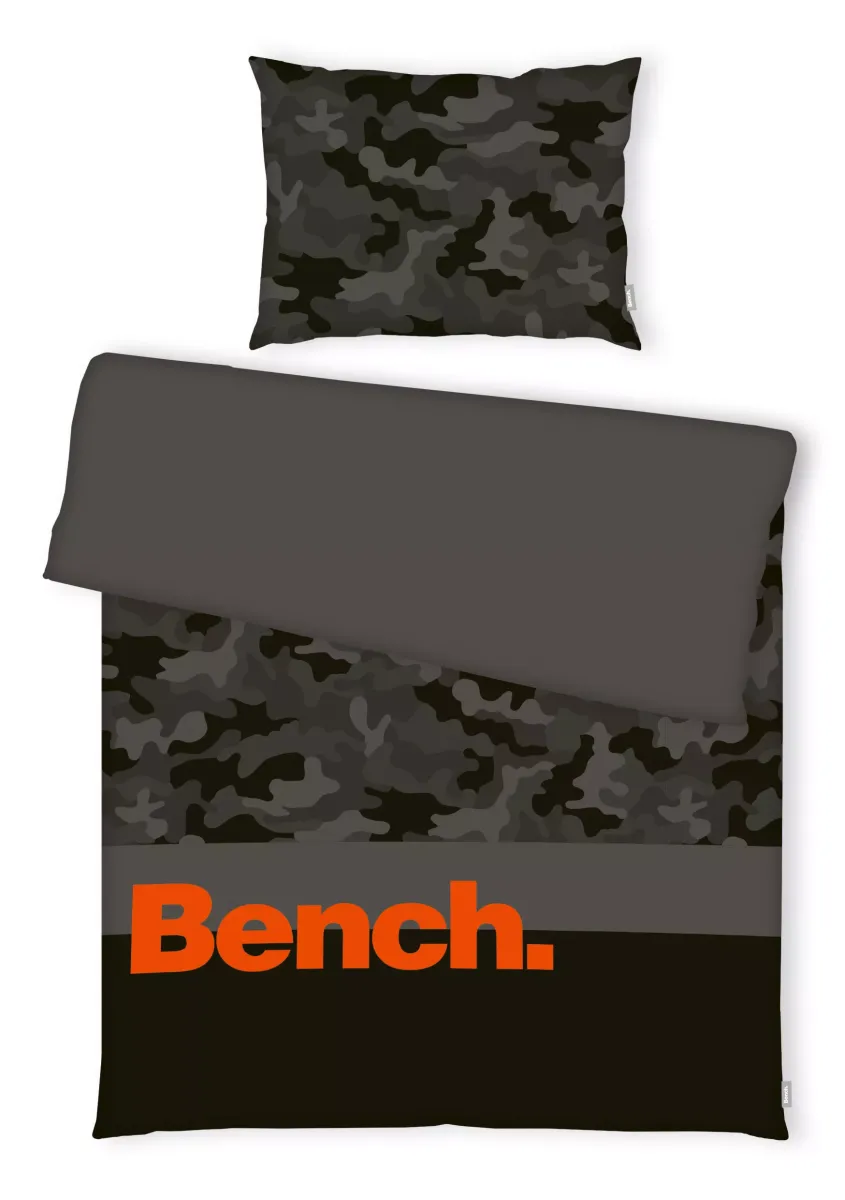 POSTELJINA ZA MLADE BENCH 140/200 cm renforcé tkanina narandžasta, crna