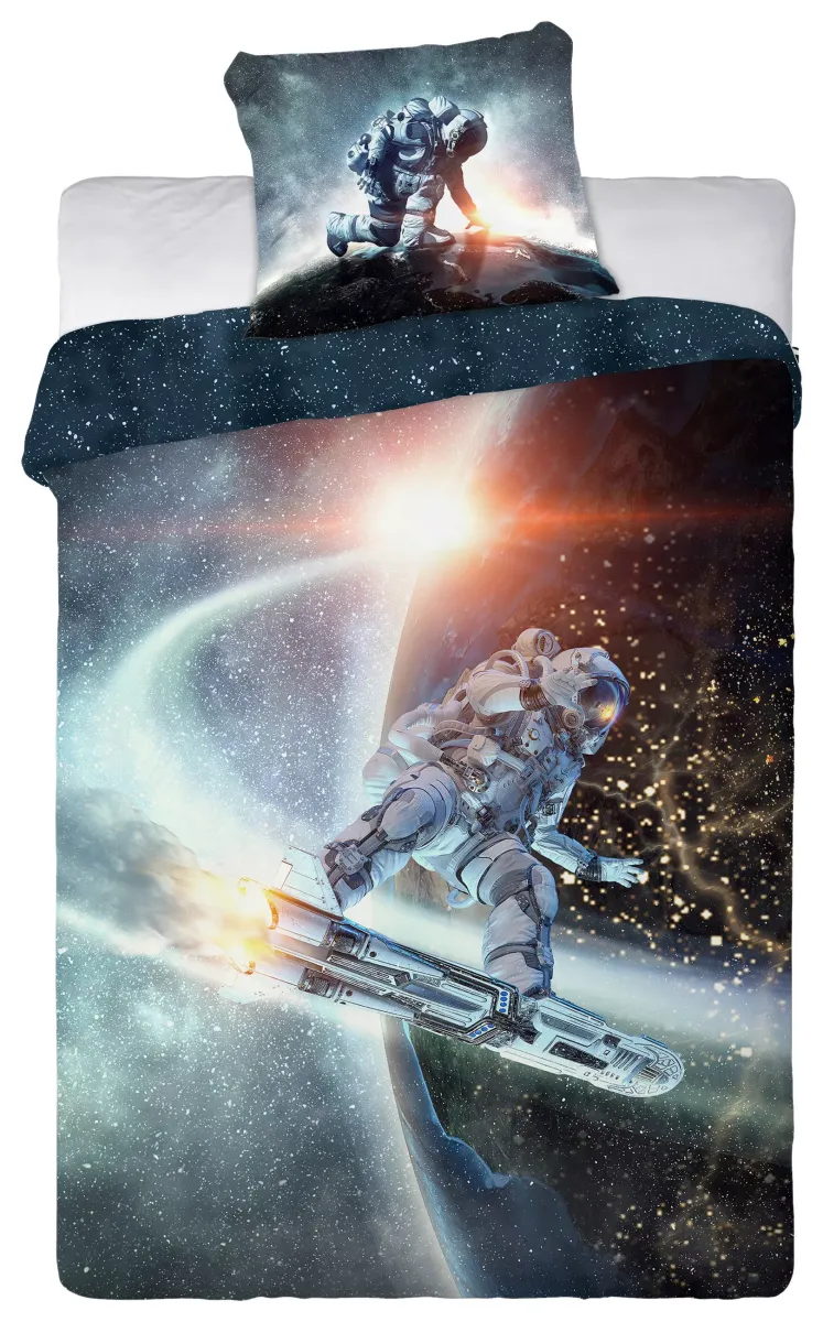 POSTELJINA ZA MLADE SPACE 140/200 cm višebojna