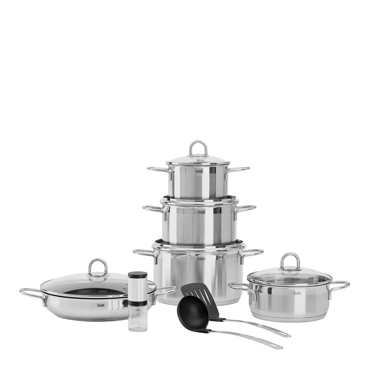 SET ŠERPI Diamant nerđajući čelik 9 delova Diamant