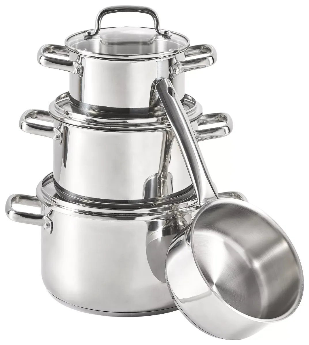 SET ŠERPI nerđajući čelik 4 dela