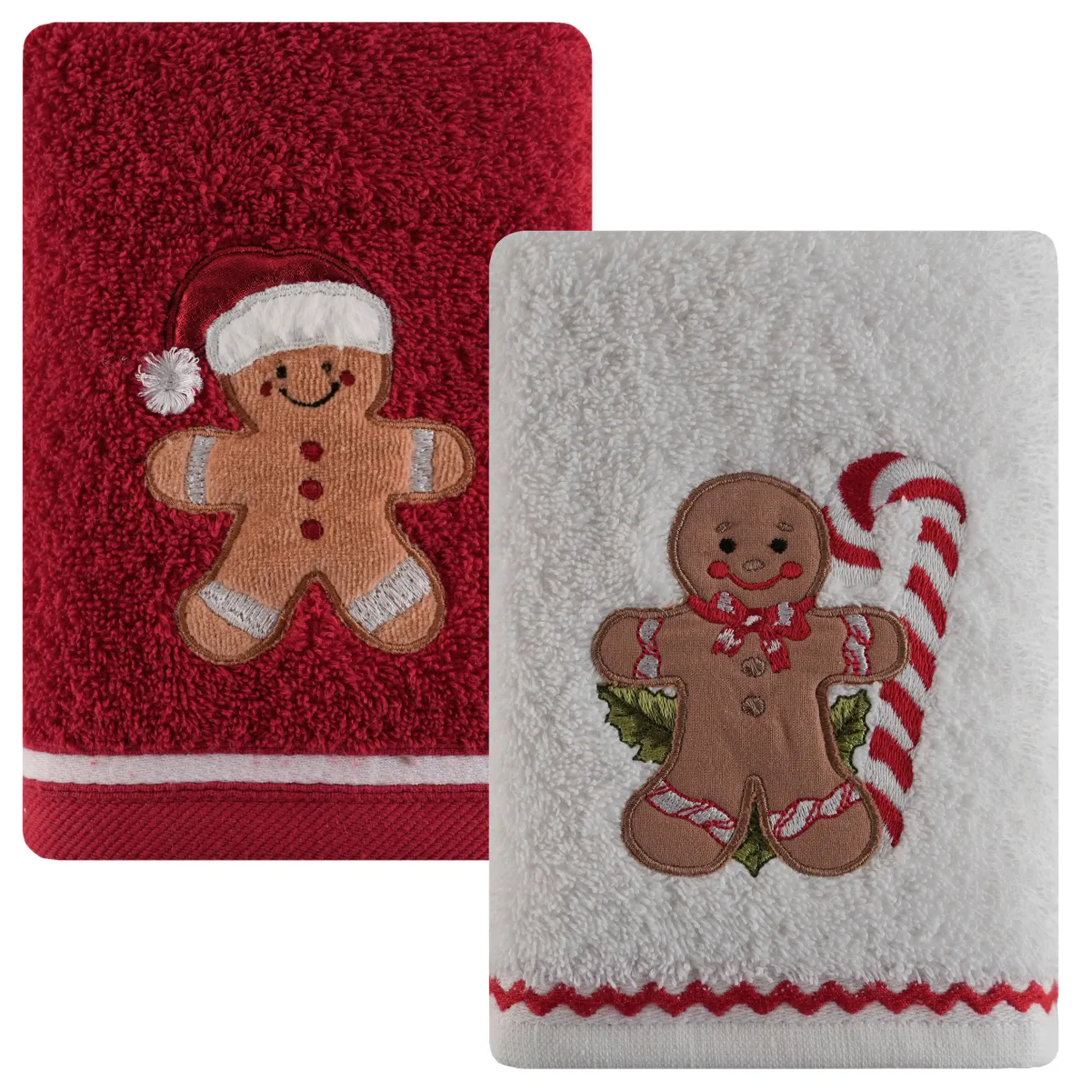 SET PEŠKIRA GINGERMAN  crvena, bela 40/60 cm 