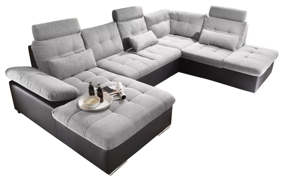 SJEDEĆA GARNITURA crna, srebrna