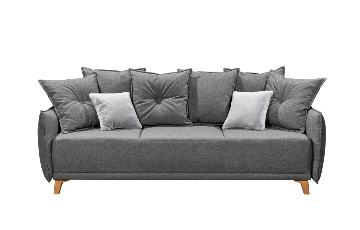 SOFA LEŽAJ grafitno siva