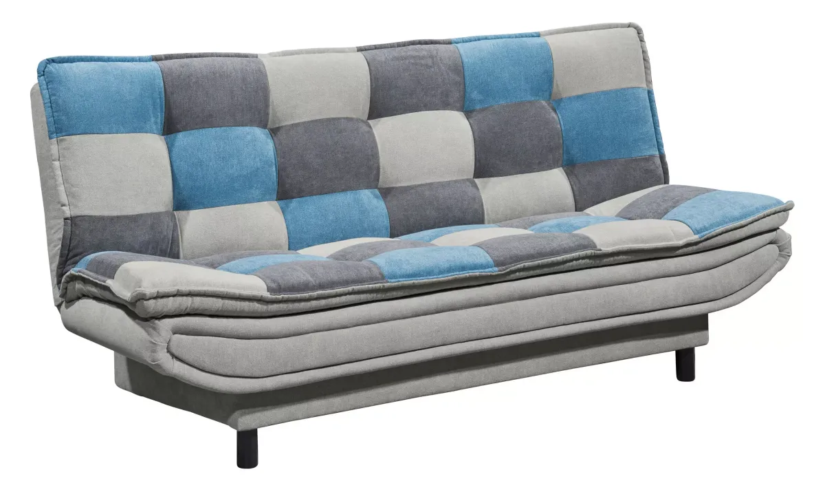 SOFA LEŽAJ plava, boja zemlje, tamnosiva