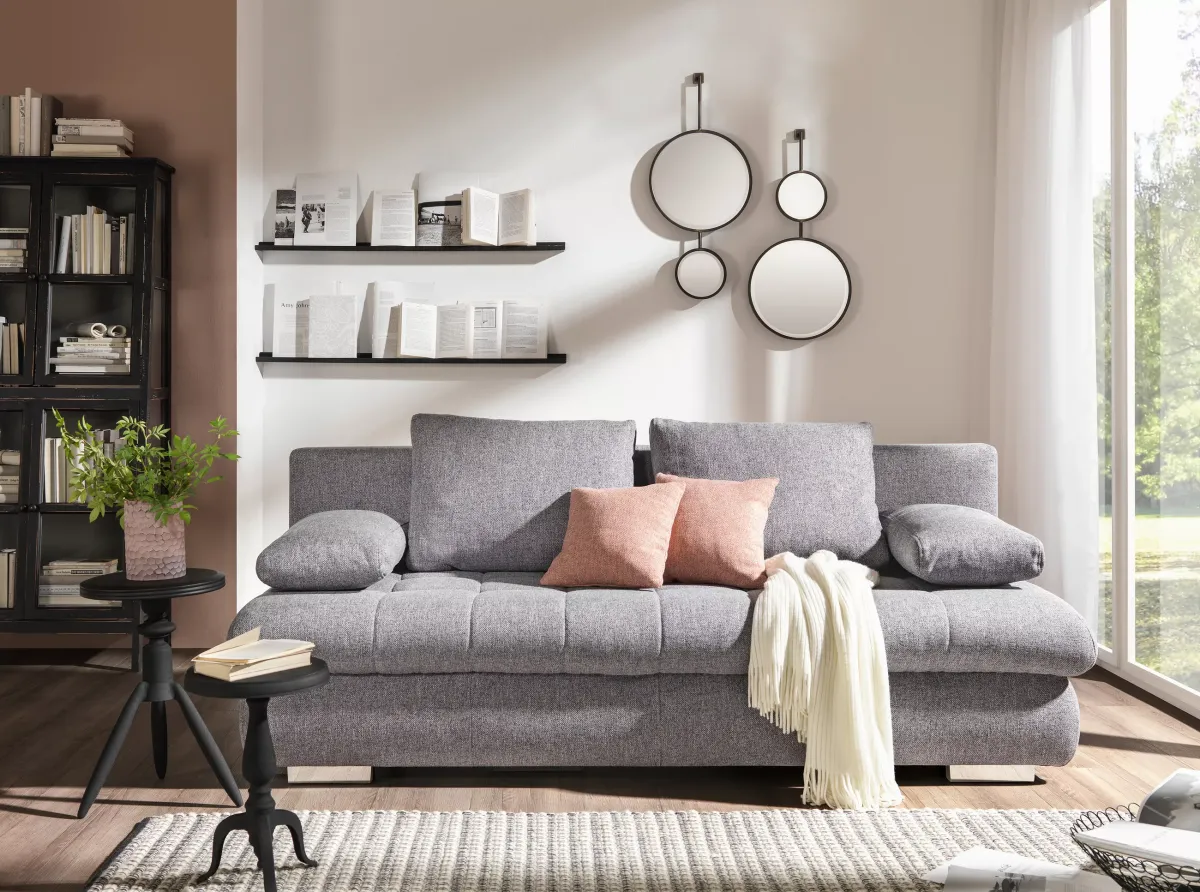 SOFA LEŽAJ siva