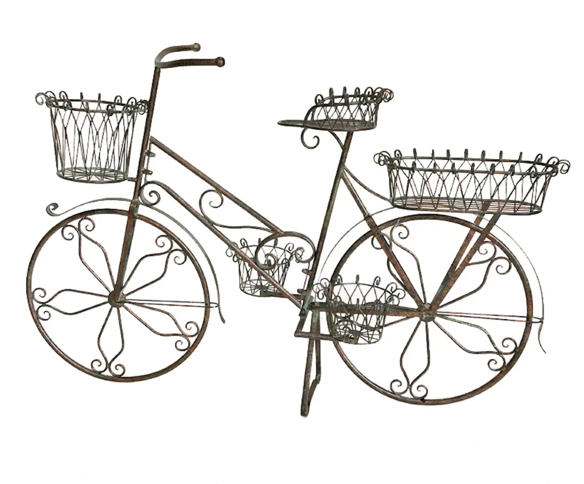 STALAK ZA CVEĆE braon metal