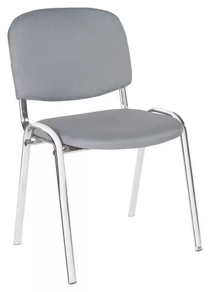 STOLICA ZA POSETIOCE siva metal, tekstil
