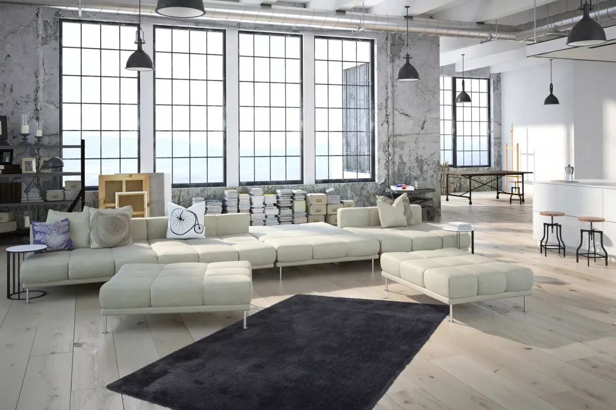 TEPIH VISOKOG FLORA grafitno siva