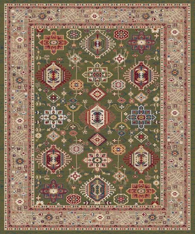 VINTEDŽ TEPIH zelena, bež