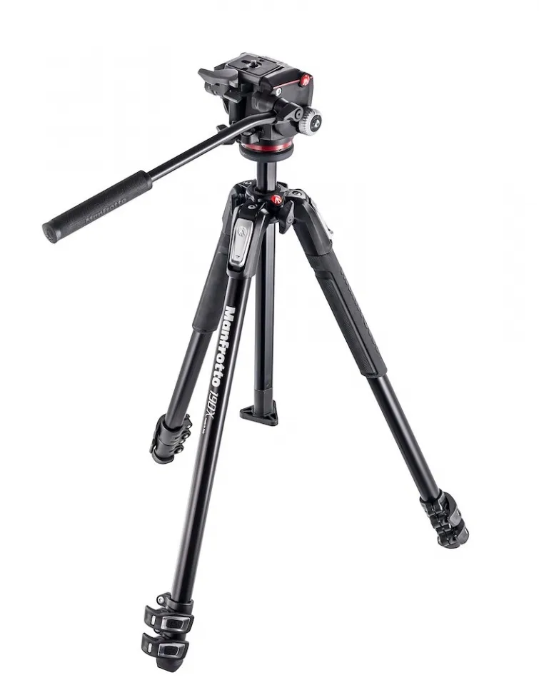 Manfrotto Tripod SET MK190X3-2W 190X ALU 3 SEC. KIT FLUID H.