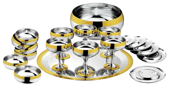Baron set sa zlatnom dekoracijom