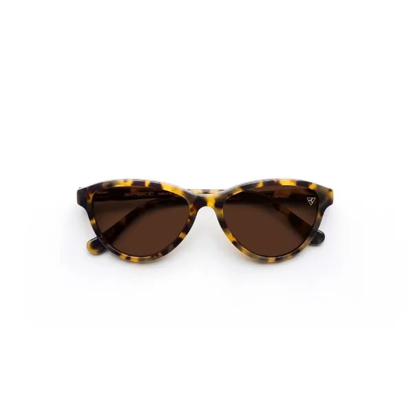 Hyperlight Eyewear Women, Light Havana, Brown lenses