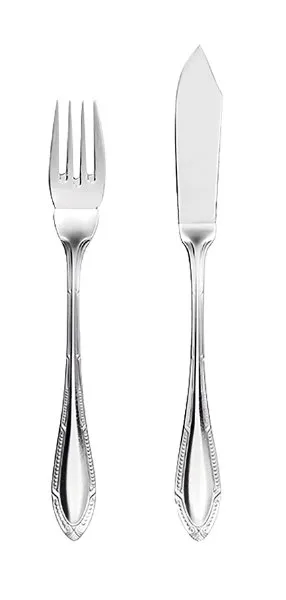 SENATOR SET ZA RIBU 12PCS 6 PERS. SREBRNI