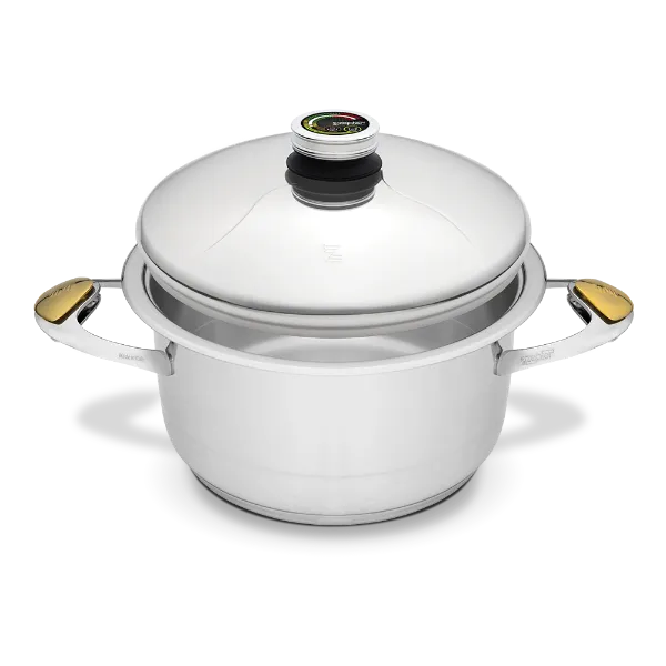Zepter cookware for cooking without fat and water - 5.5 l pot, diameter 24 cm, height 13.2 cm