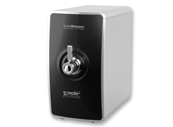 Zepter EdelWasser compact countertop water filter - wireless, 5 filter system, reverse osmosis, black case
