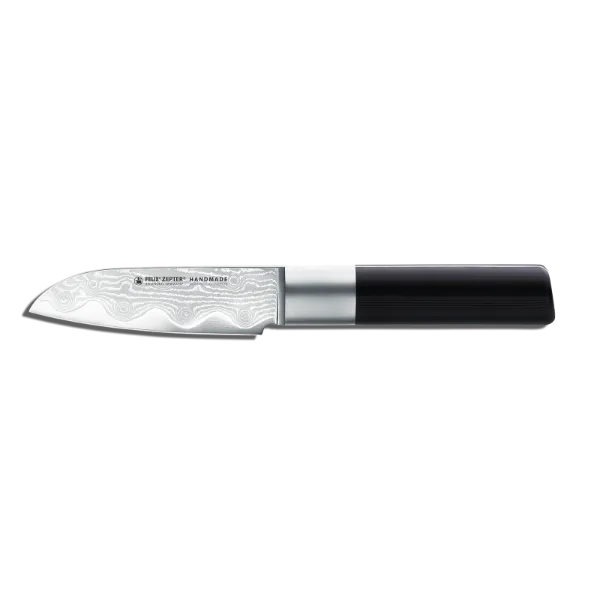 Zepter knife Absolute ML - kitchen knife for peeling vegetables and fruits, handcrafted from Japanese Damascus steel, Felix Solignen, 11 cm blade