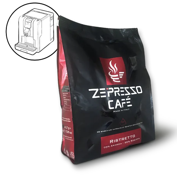Zepter Ristretto ground coffee (100%) in capsules