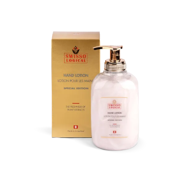 Zepter Swisso Logical illuminating hand balm - aloe, echinacea, vitamin B6, with gold nanoparticles - convenient applicator (300 ml)